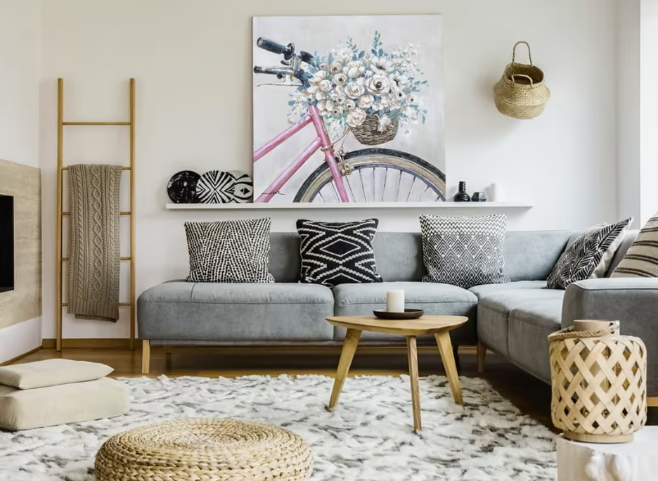 текстиль и декор для дизайна гостиной в скандинавском стиле текстиль и декор для дизайна гостиной в скандинавском стиле