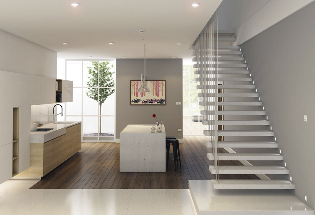 фото ступеней из искусственного камня